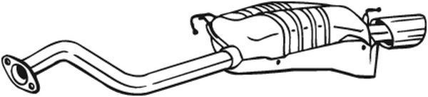 Galinis duslintuvas BOSAL 165-041