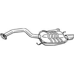 Galinis duslintuvas BOSAL 165-043