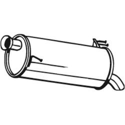 Galinis duslintuvas BOSAL 165-055