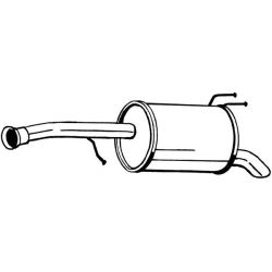 Galinis duslintuvas BOSAL 165-073