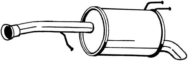 Galinis duslintuvas BOSAL 165-073