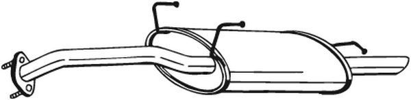 Galinis duslintuvas BOSAL 165-259