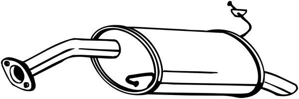 Galinis duslintuvas BOSAL 165-287