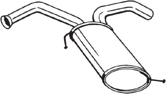 Galinis duslintuvas BOSAL 169-075