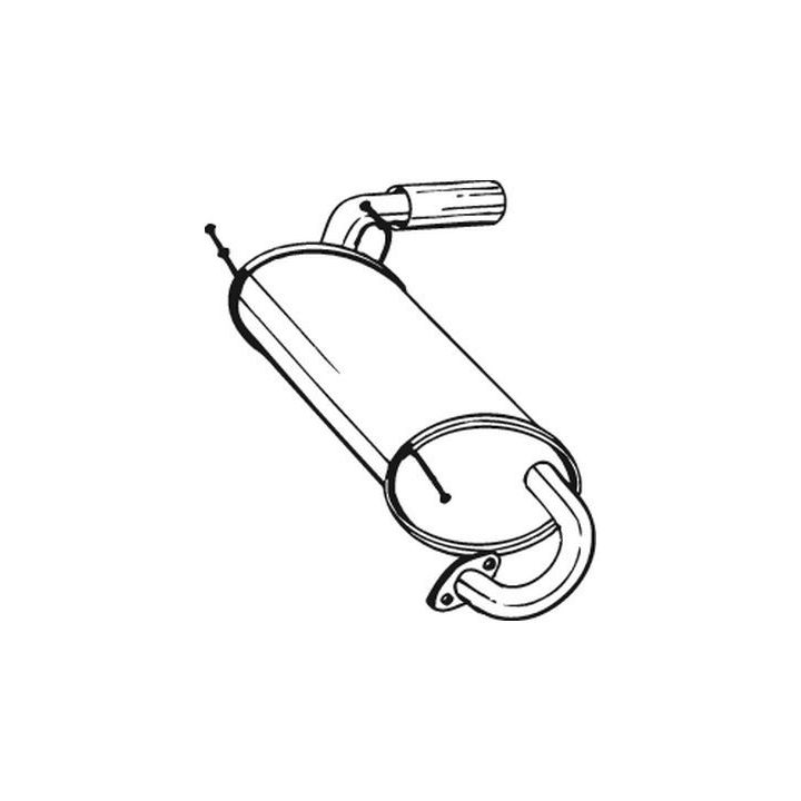 Galinis duslintuvas BOSAL 171-003