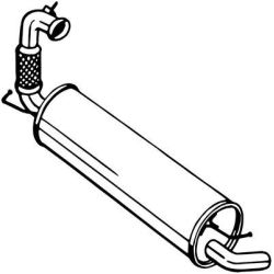 Galinis duslintuvas BOSAL 200-143