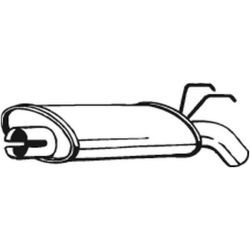 Galinis duslintuvas BOSAL 200-499