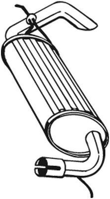 Galinis duslintuvas BOSAL 211-395