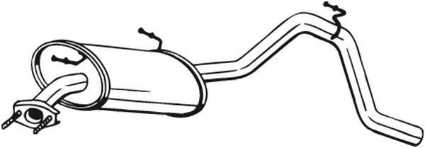 Galinis duslintuvas BOSAL 278-081