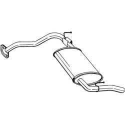 Galinis duslintuvas BOSAL 278-603