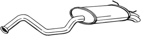 Galinis duslintuvas BOSAL 278-735