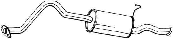 Galinis duslintuvas BOSAL 284-077