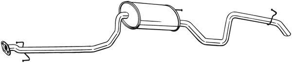 Galinis duslintuvas BOSAL 291-019