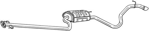 Galinis duslintuvas BOSAL 291-031