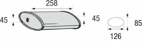 Vidurinis duslintuvas, universalus BOSAL 248-059