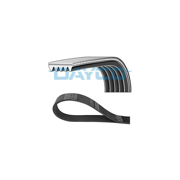 V formos rumbuoti diržai DAYCO 5PK907