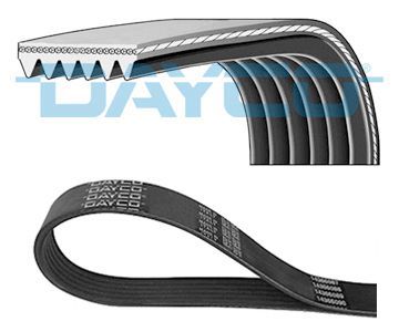 V formos rumbuoti diržai DAYCO 6PK1090