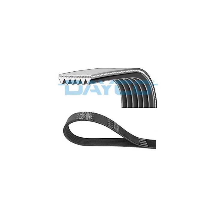 V formos rumbuoti diržai DAYCO 6PK1381