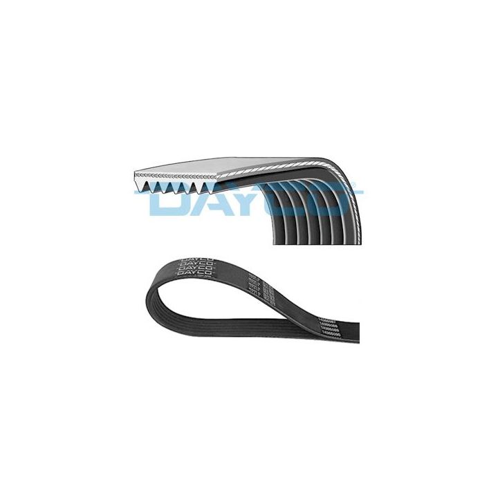 V formos rumbuoti diržai DAYCO 7PK1236HD