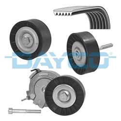 V formos rumbuotas diržas, komplektas DAYCO KPV021