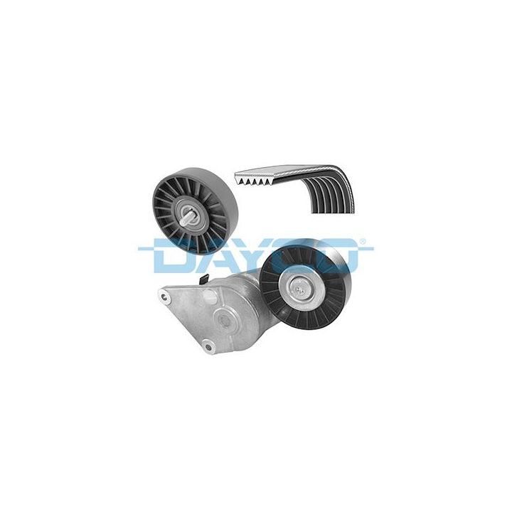 V formos rumbuotas diržas, komplektas DAYCO KPV026