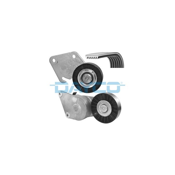 V formos rumbuotas diržas, komplektas DAYCO KPV032