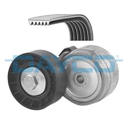 V formos rumbuotas diržas, komplektas DAYCO KPV038