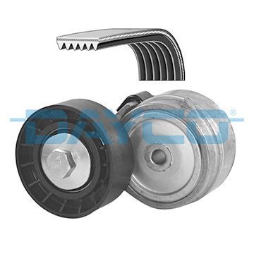 V formos rumbuotas diržas, komplektas DAYCO KPV038