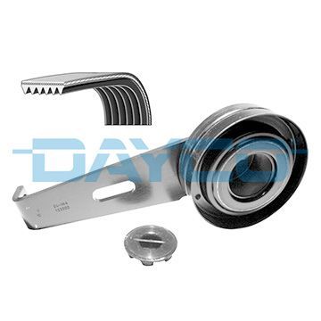 V formos rumbuotas diržas, komplektas DAYCO KPV049