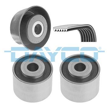 V formos rumbuotas diržas, komplektas DAYCO KPV050