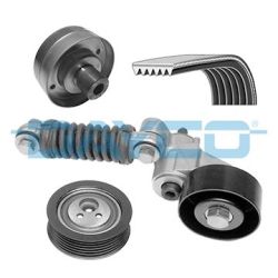 V formos rumbuotas diržas, komplektas DAYCO KPV073