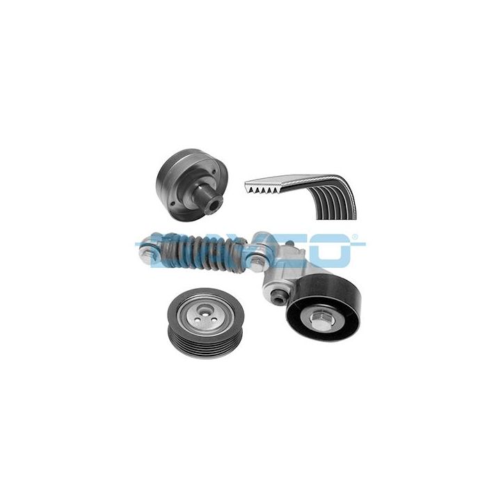 V formos rumbuotas diržas, komplektas DAYCO KPV073