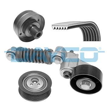 V formos rumbuotas diržas, komplektas DAYCO KPV073