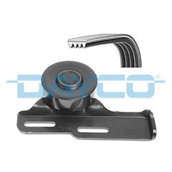 V formos rumbuotas diržas, komplektas DAYCO KPV076