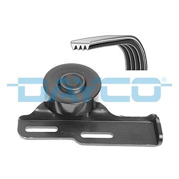 V formos rumbuotas diržas, komplektas DAYCO KPV076