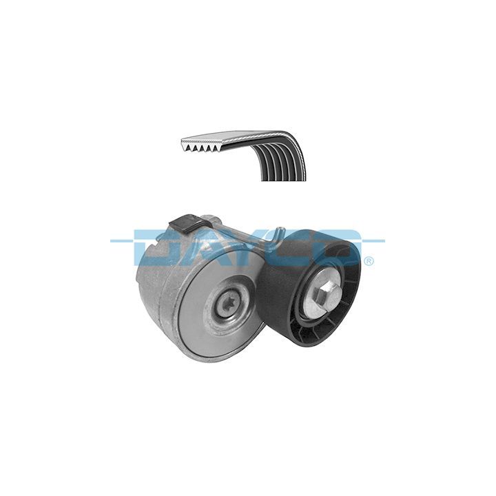 V formos rumbuotas diržas, komplektas DAYCO KPV110