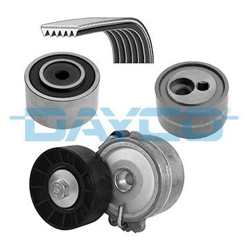 V formos rumbuotas diržas, komplektas DAYCO KPV121