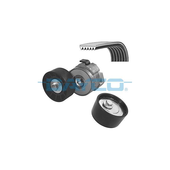 V formos rumbuotas diržas, komplektas DAYCO KPV1222