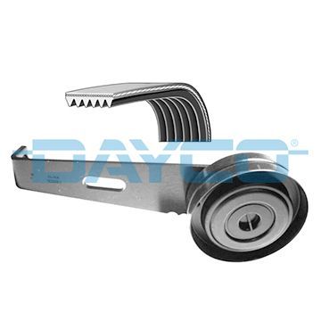 V formos rumbuotas diržas, komplektas DAYCO KPV128