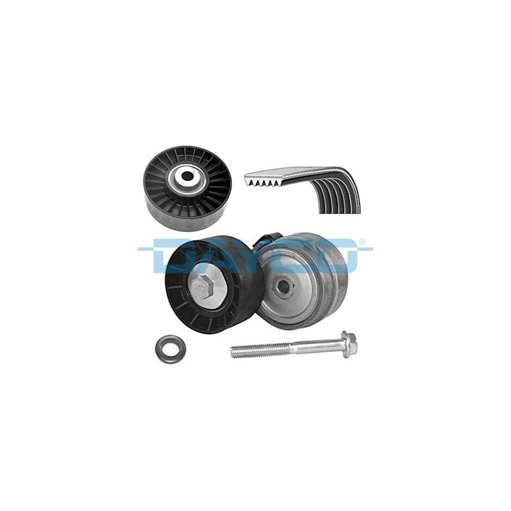 V formos rumbuotas diržas, komplektas DAYCO KPV134