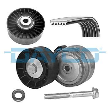 V formos rumbuotas diržas, komplektas DAYCO KPV134