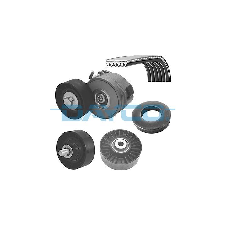 V formos rumbuotas diržas, komplektas DAYCO KPV138