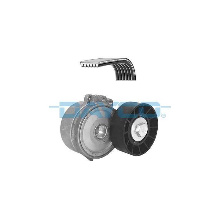 V formos rumbuotas diržas, komplektas DAYCO KPV144