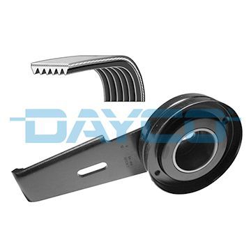 V formos rumbuotas diržas, komplektas DAYCO KPV159