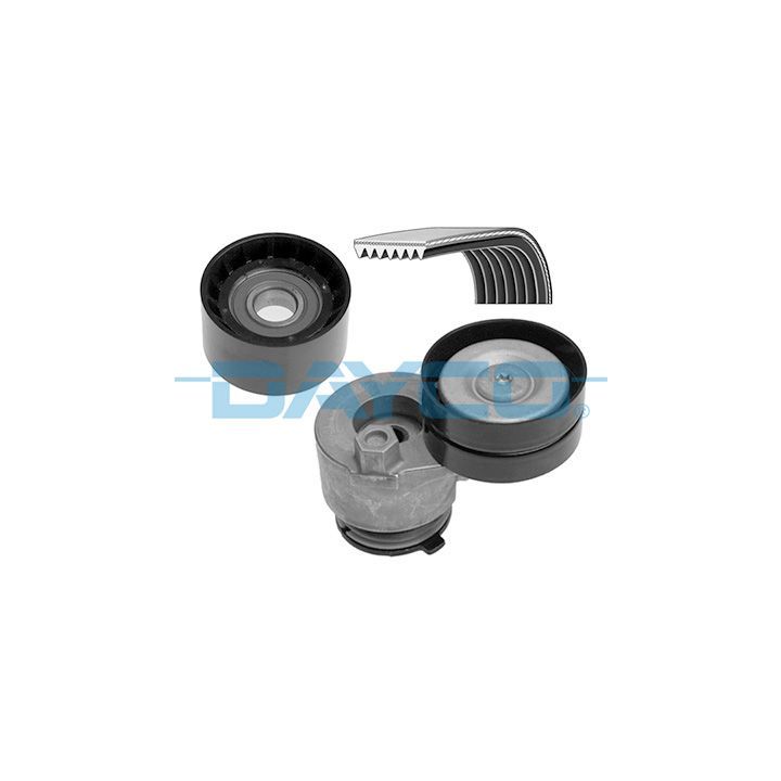 V formos rumbuotas diržas, komplektas DAYCO KPV174