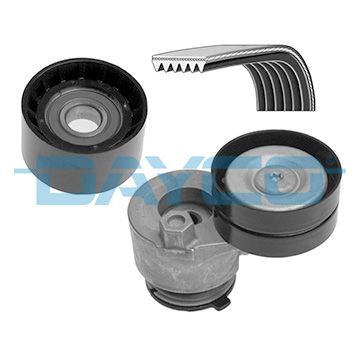 V formos rumbuotas diržas, komplektas DAYCO KPV184