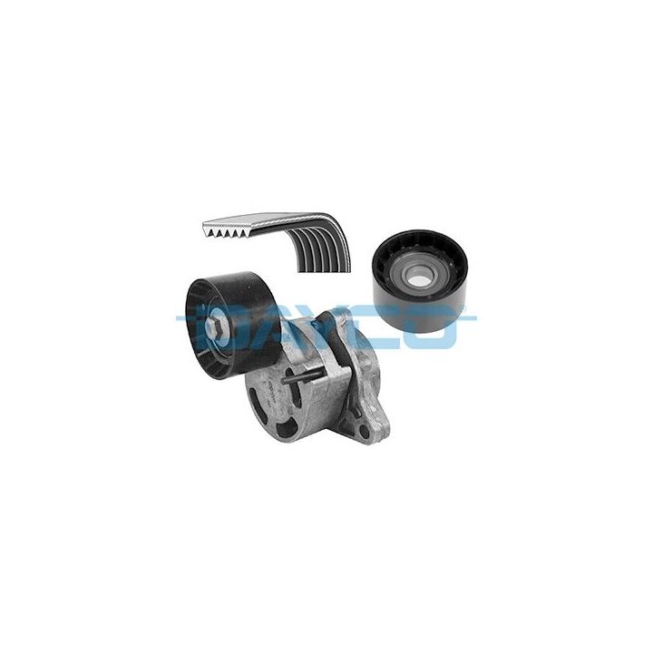 V formos rumbuotas diržas, komplektas DAYCO KPV186