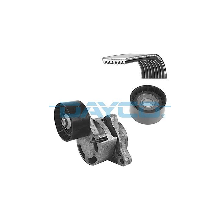 V formos rumbuotas diržas, komplektas DAYCO KPV187