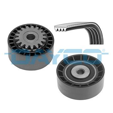 V formos rumbuotas diržas, komplektas DAYCO KPV191