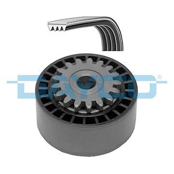 V formos rumbuotas diržas, komplektas DAYCO KPV194